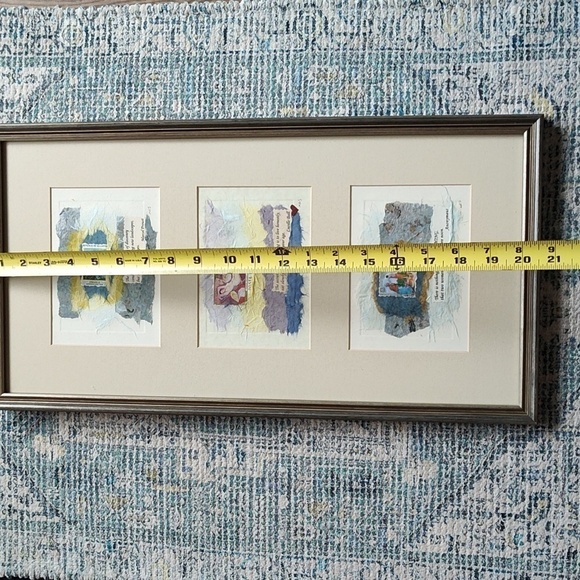 Martha Johnson Mixed Media Collage Framed Art - Picture 6 of 11